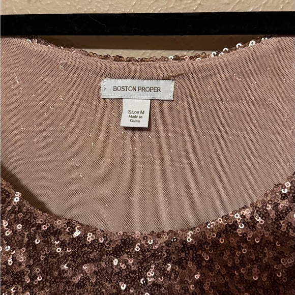 Women's Sequin Top - bronze - Picture 2 of 4
